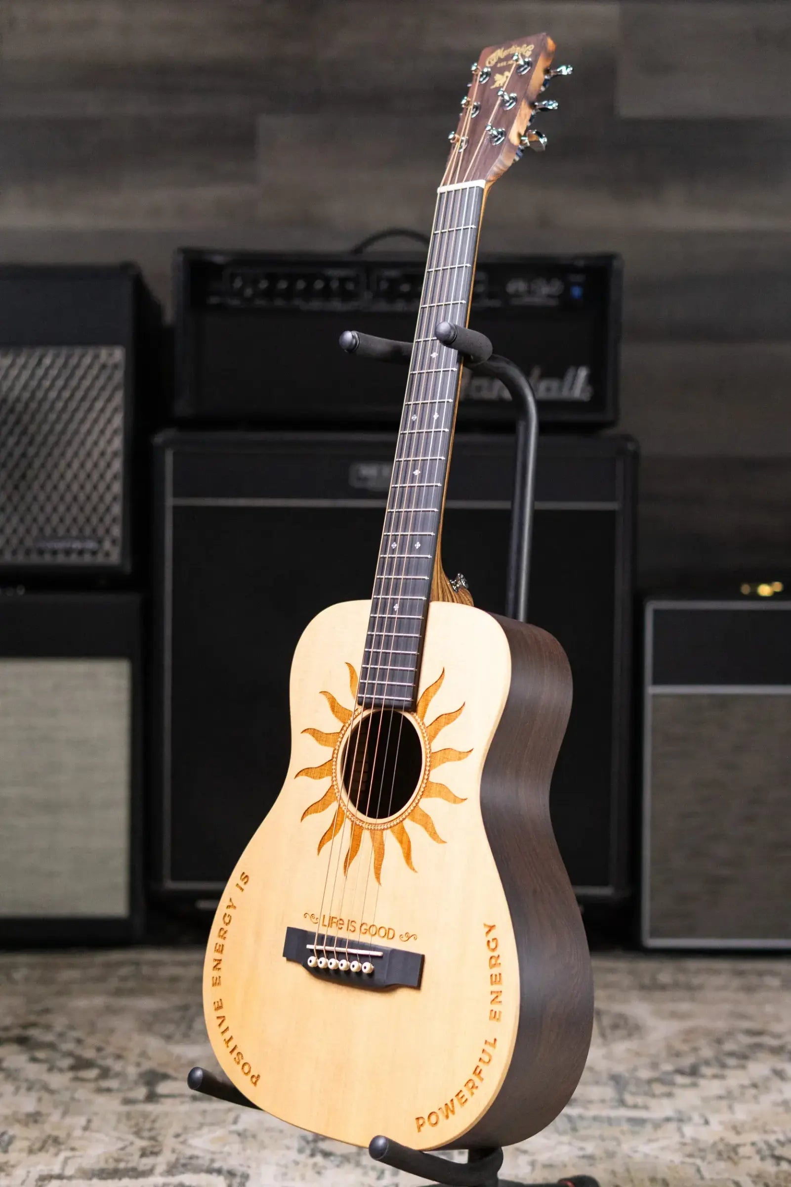 Martin LX2 Life is Good Acoustic/Electric Guitar with Gig Bag