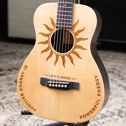 Martin LX2 Life is Good Acoustic/Electric Guitar with Gig Bag