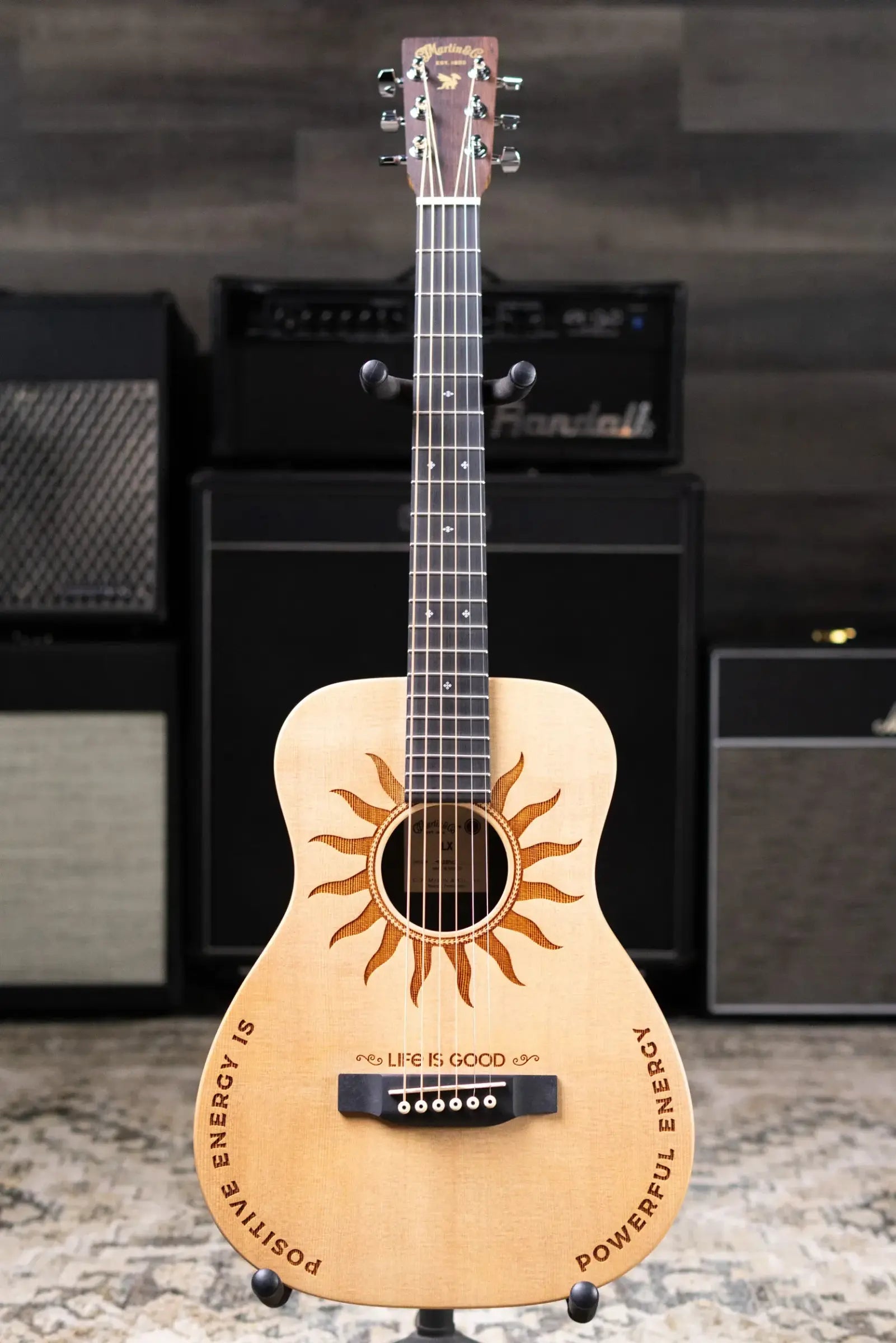 Martin LX2 Life is Good Acoustic/Electric Guitar with Gig Bag
