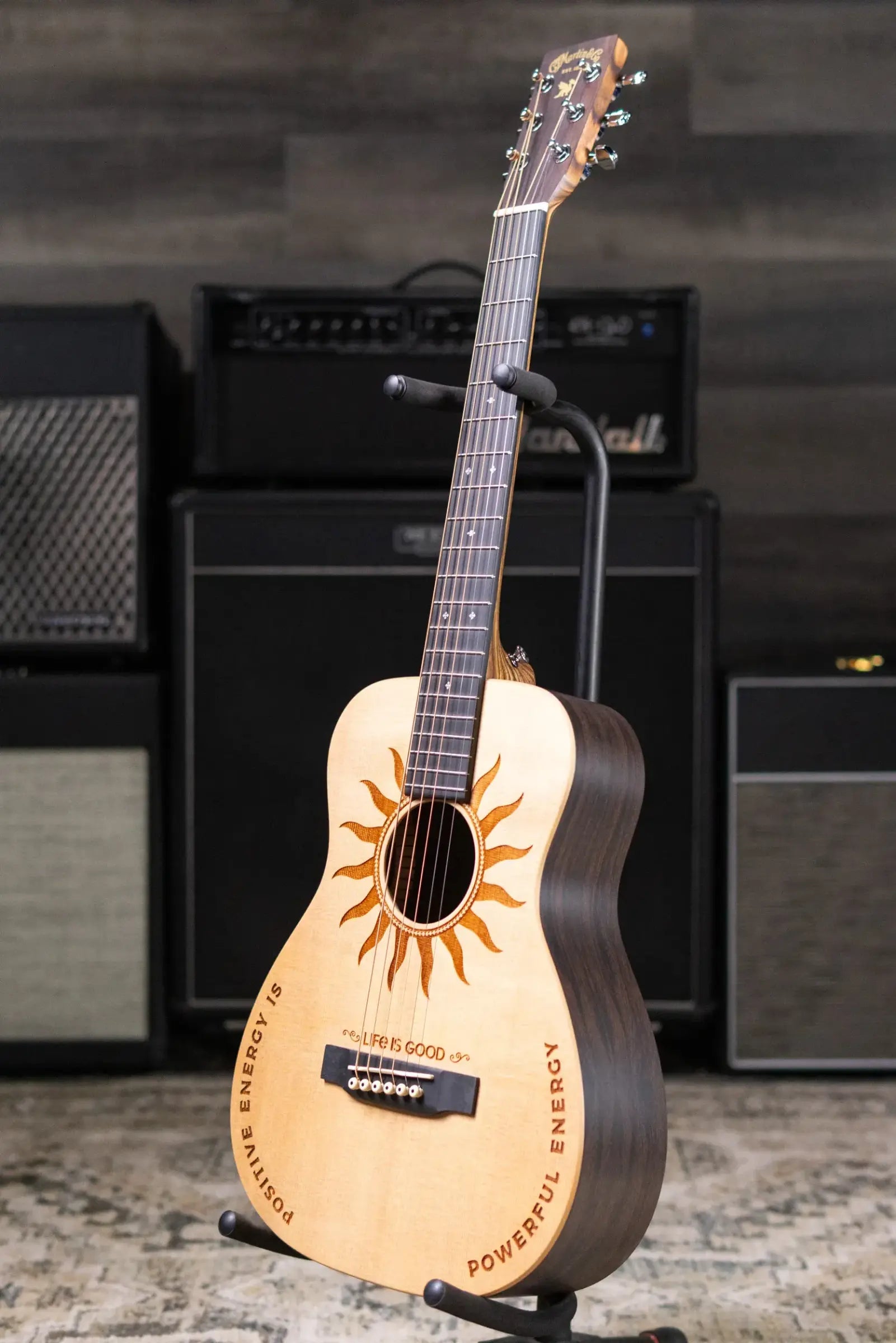 Martin LX2 Life is Good Acoustic/Electric Guitar with Gig Bag