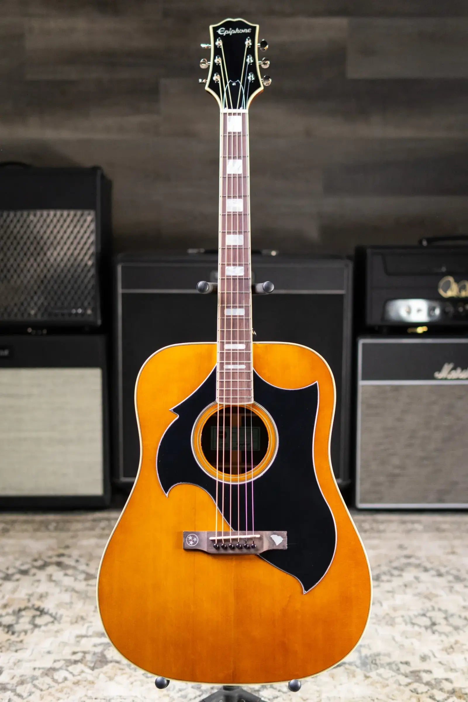 Epiphone Marcus King Signature El Dorado Acoustic/Electric Guitar - Natural with Hardshell Case