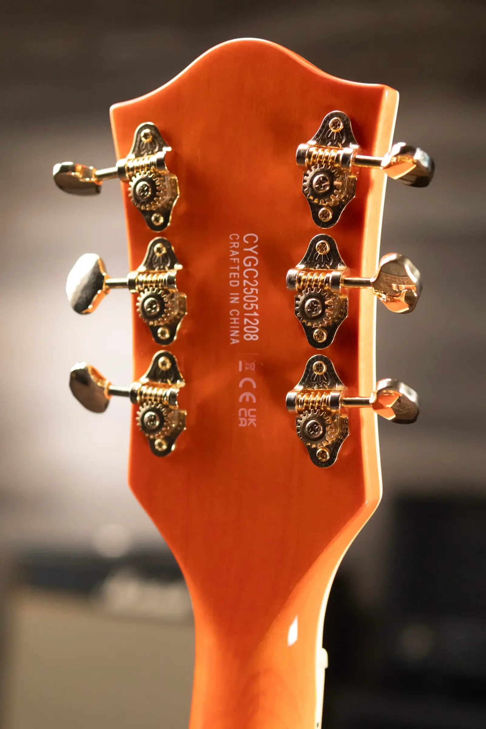 Gretsch Synchromatic Nashville Hollow Body Single-Cut with Bigsby Electric Guitar - 50's Orange Stain with Hardshell Case
