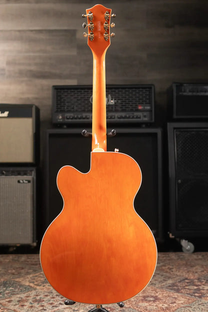 Gretsch Synchromatic Nashville Hollow Body Single-Cut with Bigsby Electric Guitar - 50's Orange Stain with Hardshell Case
