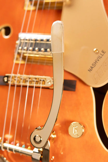 Gretsch Synchromatic Nashville Hollow Body Single-Cut with Bigsby Electric Guitar - 50's Orange Stain with Hardshell Case