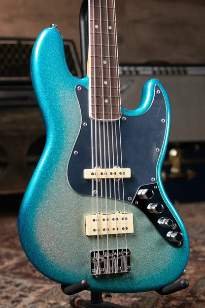 Fender Limited Player Plus X Blu Detiger Jazz Bass - Sky Burst Sparkle with Deluxe Gig Bag