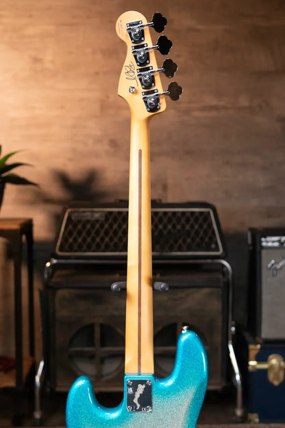 Fender Limited Player Plus X Blu Detiger Jazz Bass - Sky Burst Sparkle with Deluxe Gig Bag