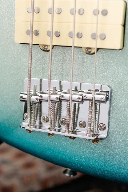 Fender Limited Player Plus X Blu Detiger Jazz Bass - Sky Burst Sparkle with Deluxe Gig Bag