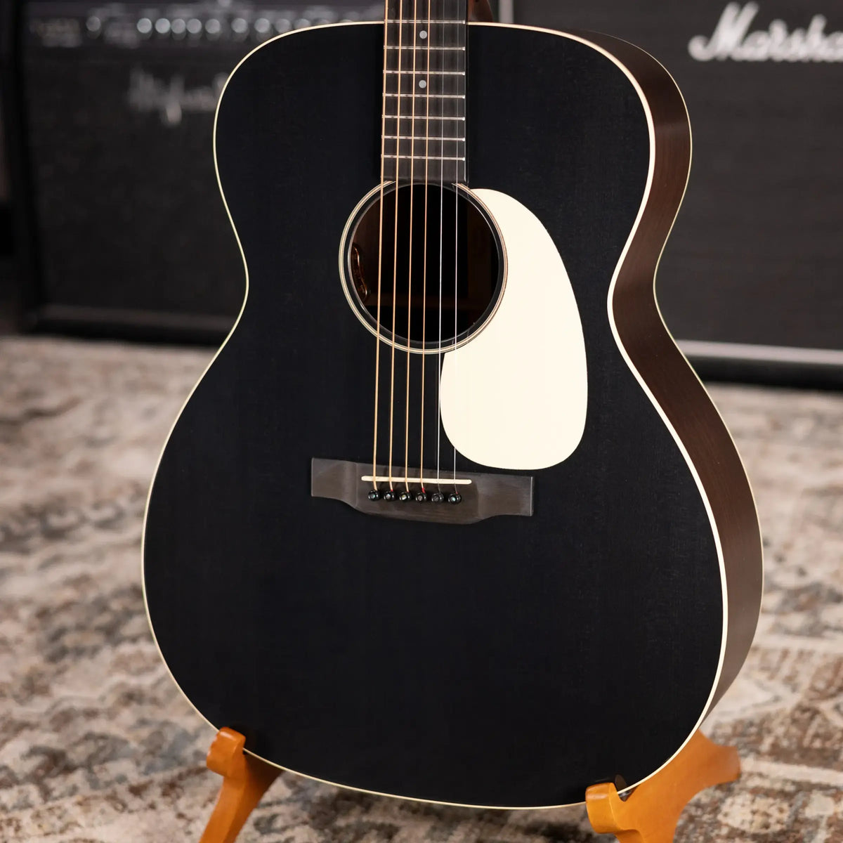 Martin J-16E Acoustic/Electric Guitar - Black Smoke with Gig Bag