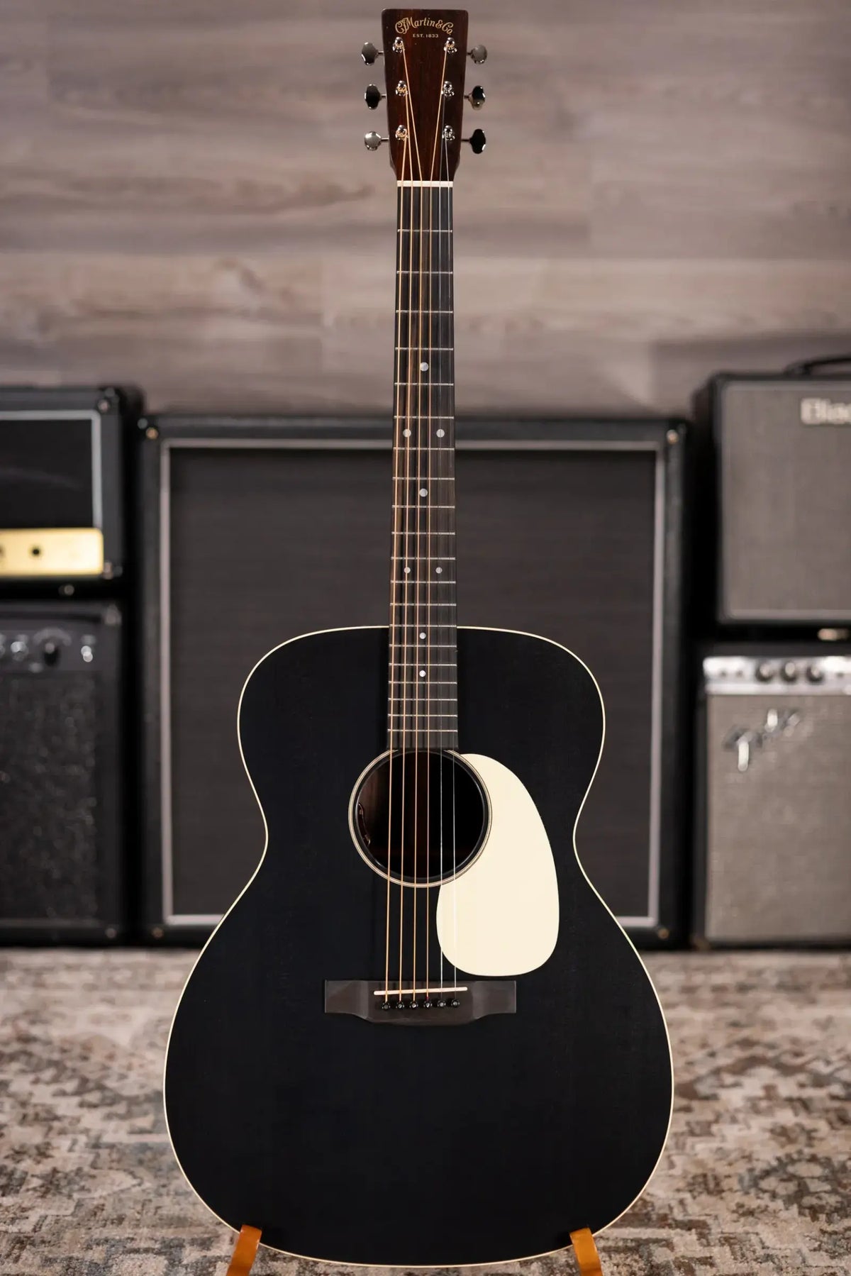 Martin J-16E Acoustic/Electric Guitar - Black Smoke with Gig Bag