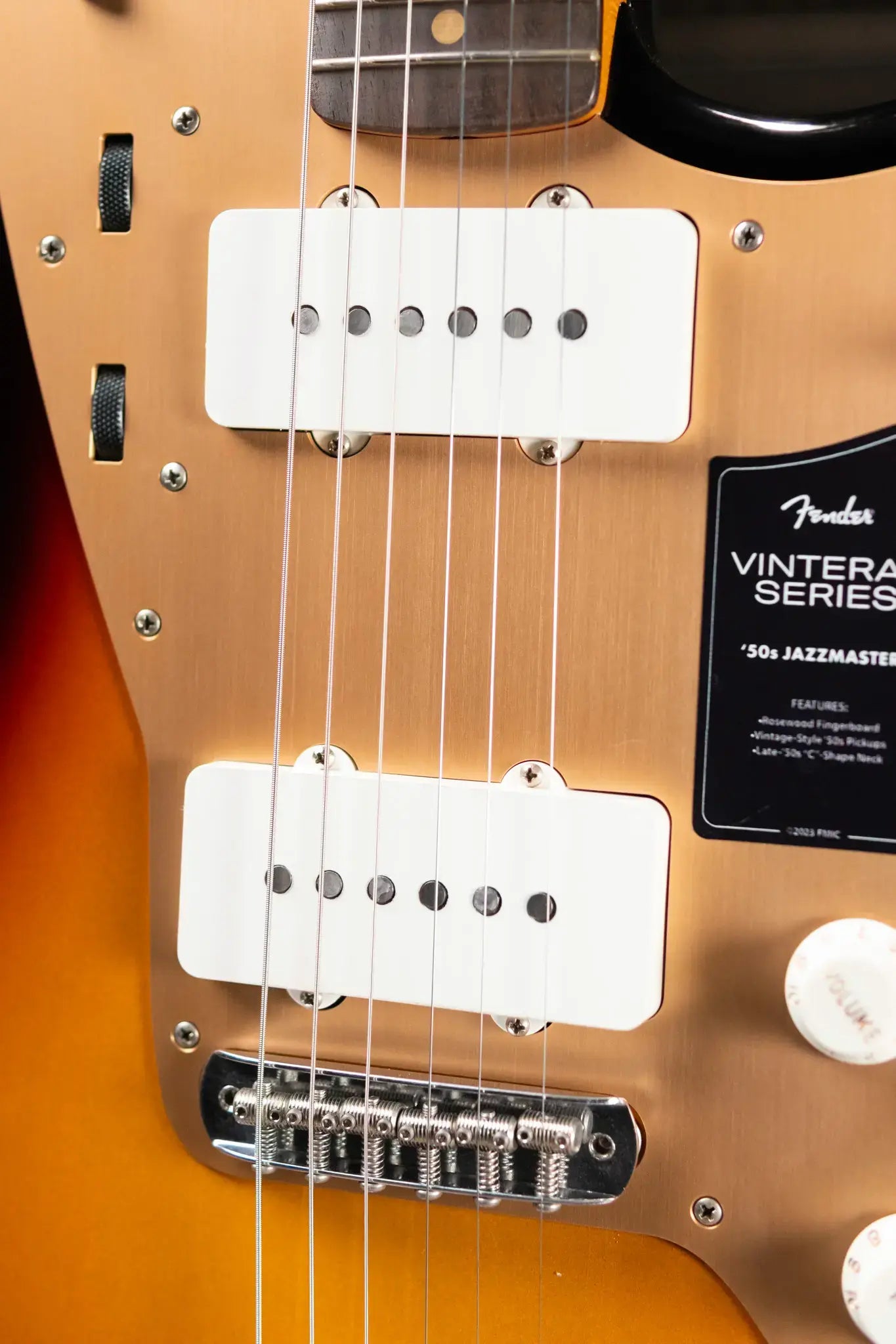 Fender Vintera II Road Worn '50s Jazzmaster Electric Guitar - 3-Color Sunburst with Hardshell Case