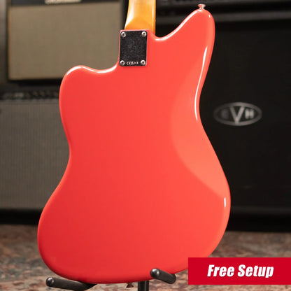 Fender Vintera II Road Worn '50s Jazzmaster Electric Guitar - Fiesta Red with Hardshell Case