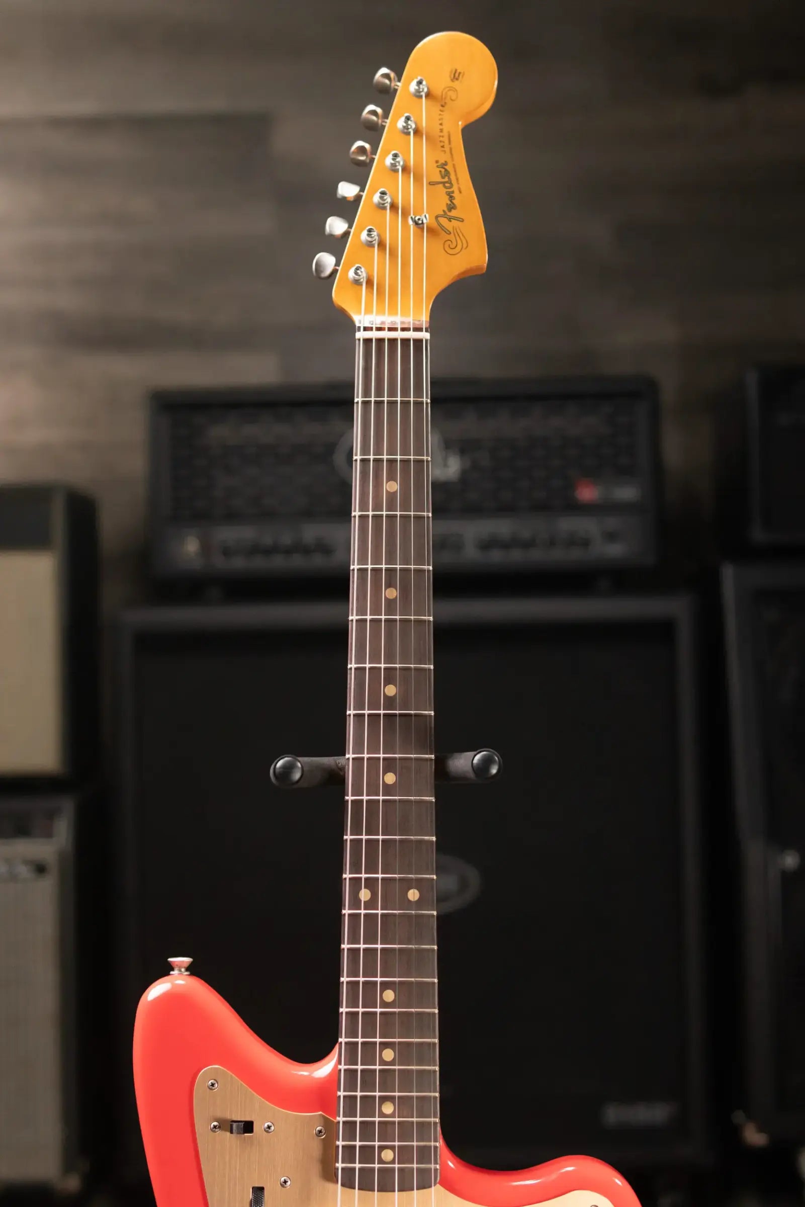 Fender Vintera II Road Worn '50s Jazzmaster Electric Guitar - Fiesta Red with Hardshell Case