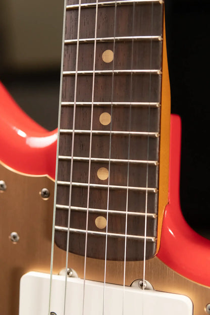 Fender Vintera II Road Worn '50s Jazzmaster Electric Guitar - Fiesta Red with Hardshell Case