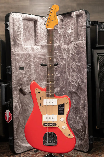 Fender Vintera II Road Worn '50s Jazzmaster Electric Guitar - Fiesta Red with Hardshell Case