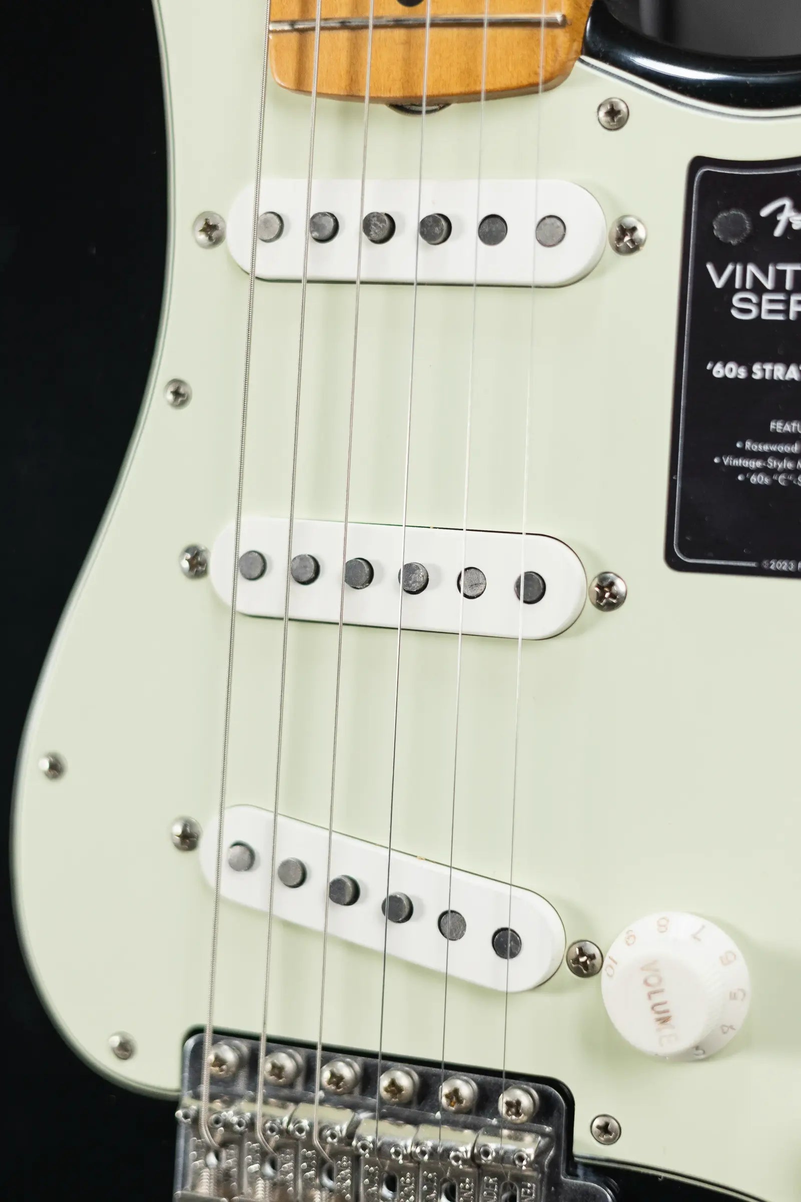 Fender Vintera II Road Worn '60s Stratocaster Electric Guitar, Maple Fingerboard - Black with Hardshell Case