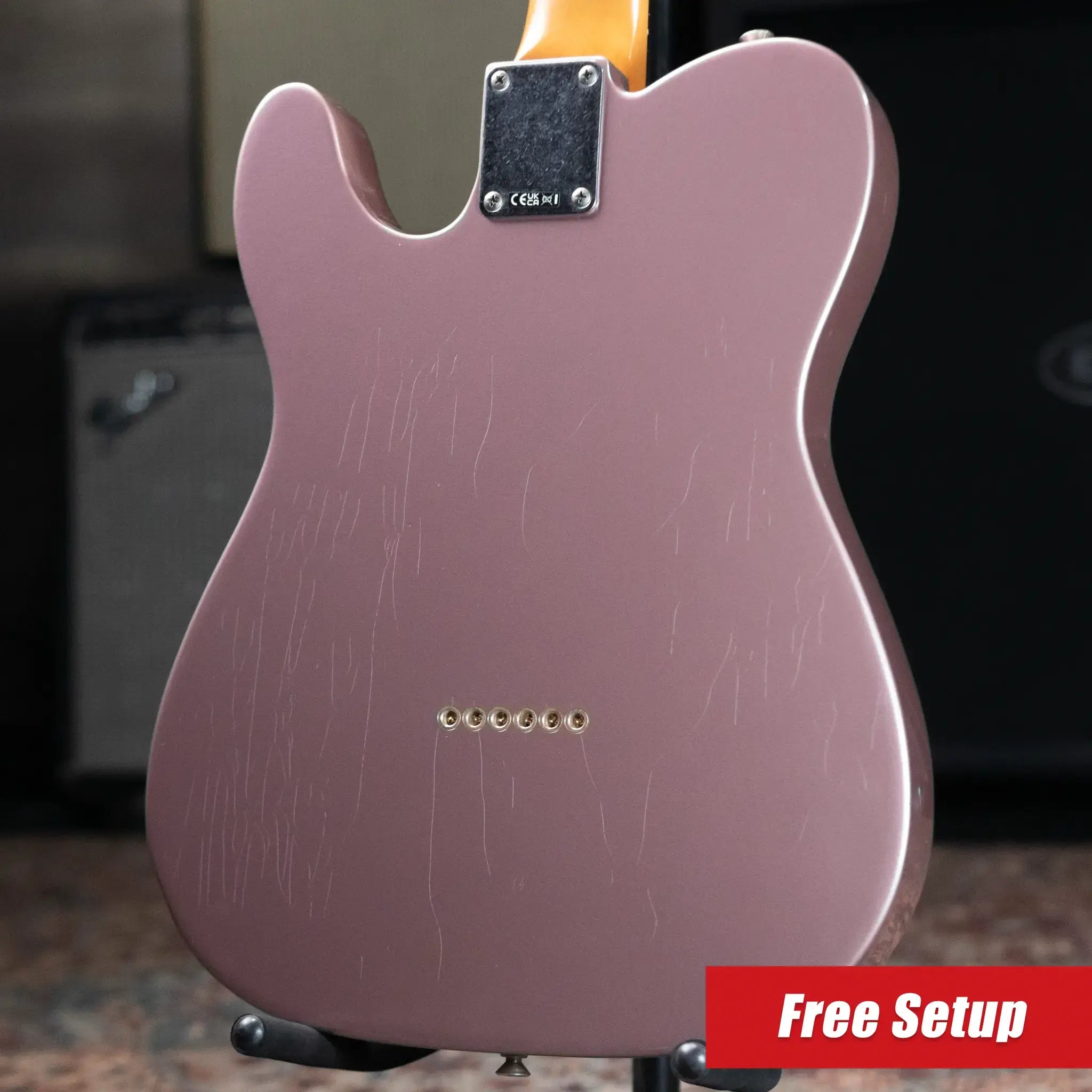 Fender Vintera II Road Worn '60s Telecaster Electric Guitar - Burgundy Mist Metallic with Hardshell Case