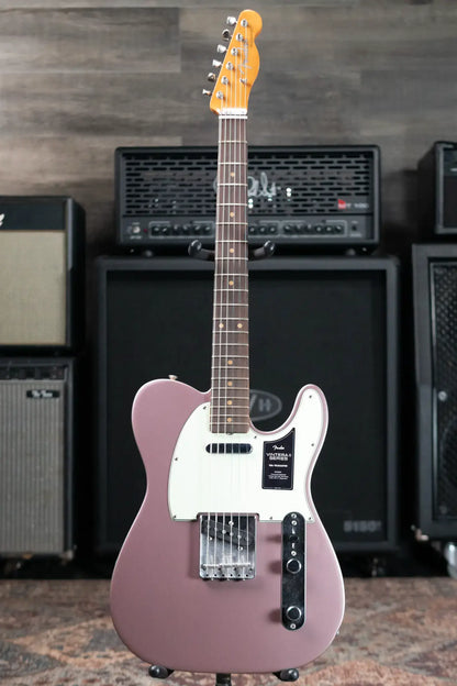 Fender Vintera II Road Worn '60s Telecaster Electric Guitar - Burgundy Mist Metallic with Hardshell Case