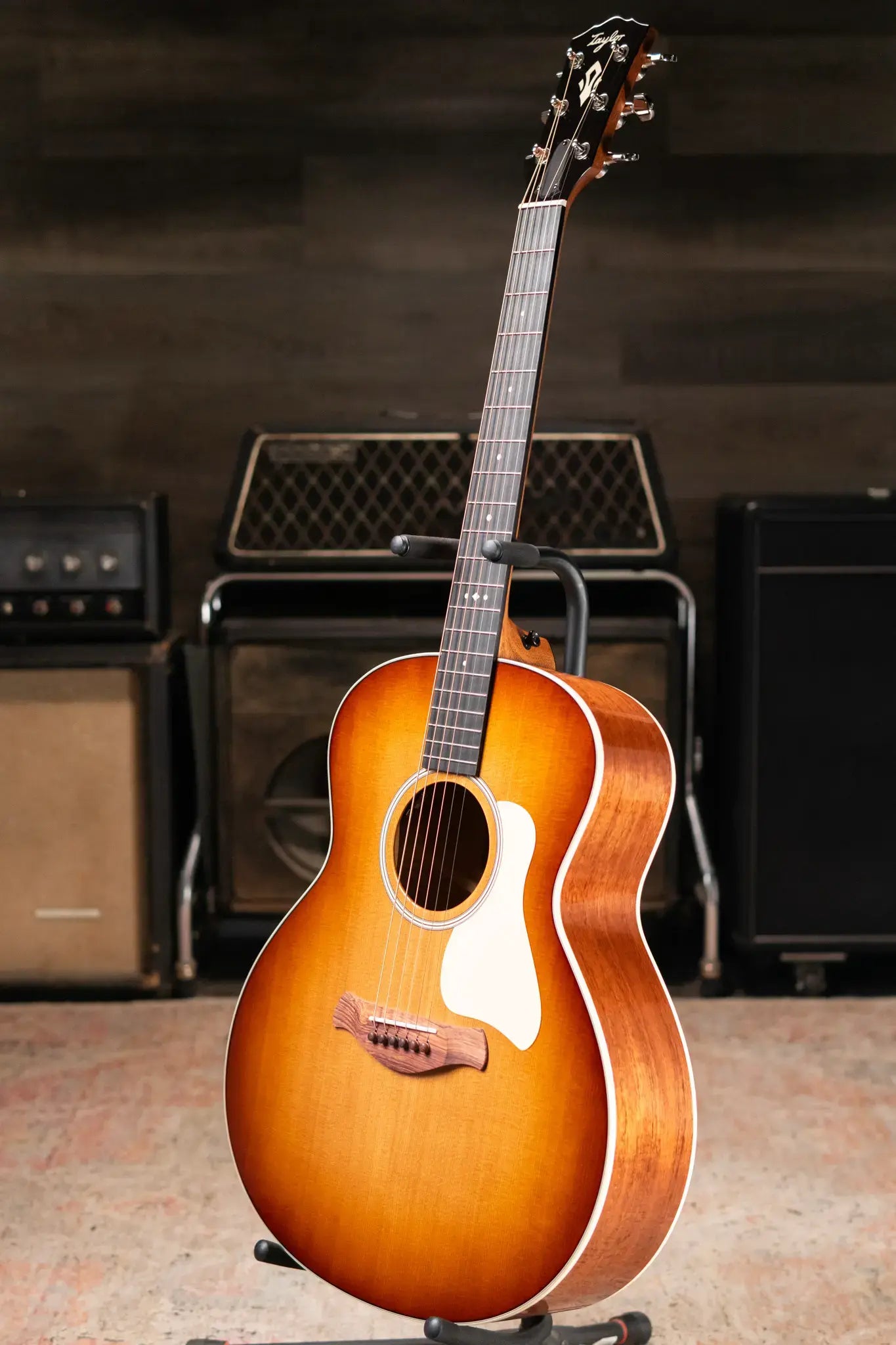Taylor Gold Label 514e Super Auditorium Acoustic/Electric Guitar - Sunburst with Cream Pickguard and Hardshell Case