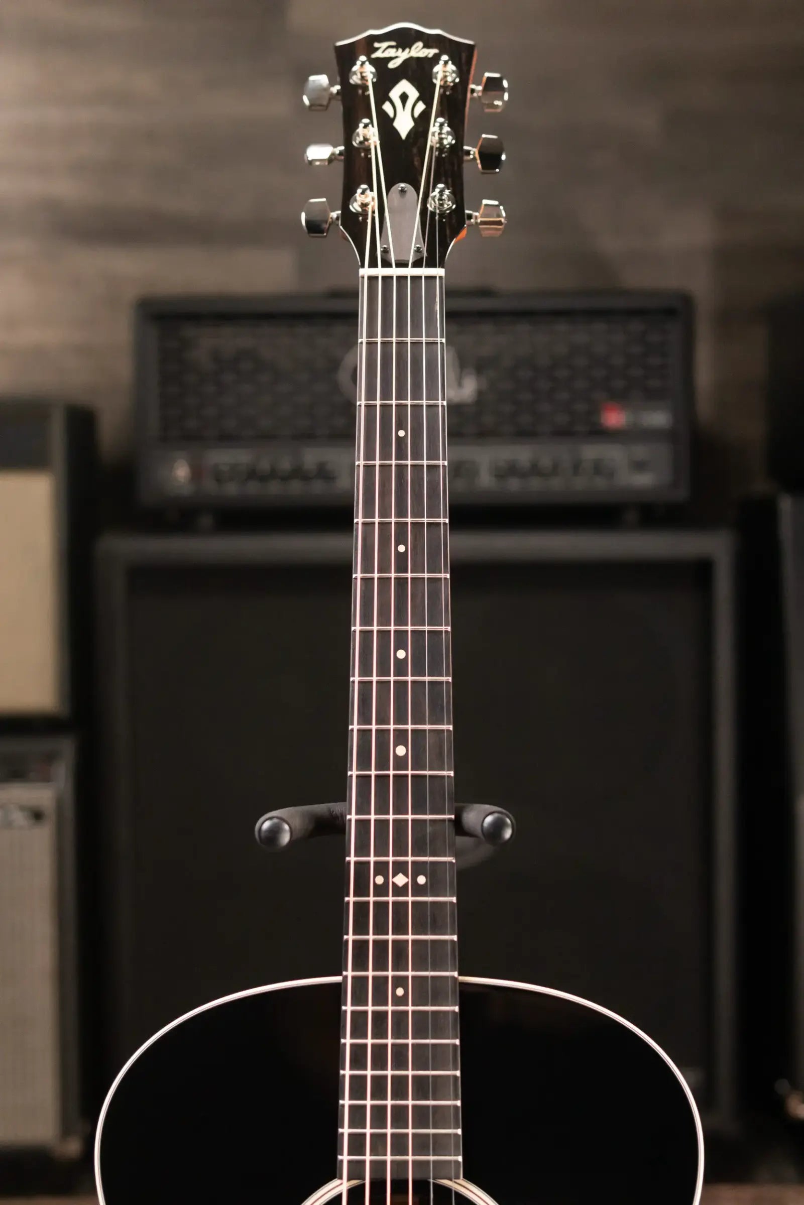 Taylor Gold Label 714e Super Auditorium Acoustic/Electric Guitar - Blacktop with Hardshell Case