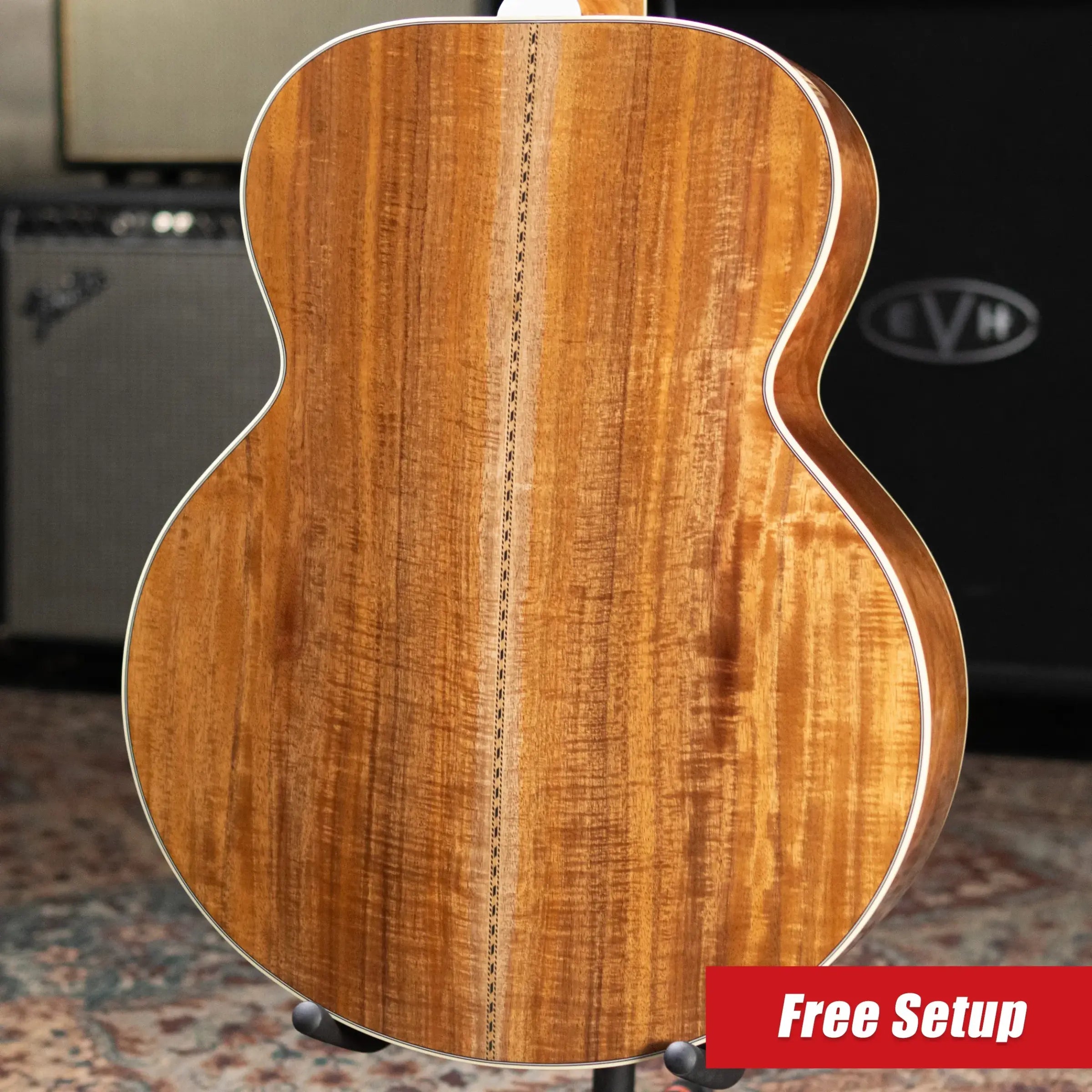 Gibson SJ-200 Elegant Koa Acoustic/Electric Guitar - Honey Burst with Hardshell Case