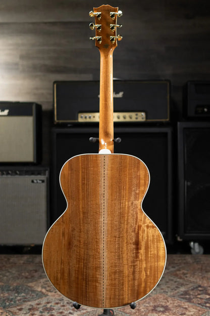 Gibson SJ-200 Elegant Koa Acoustic/Electric Guitar - Honey Burst with Hardshell Case