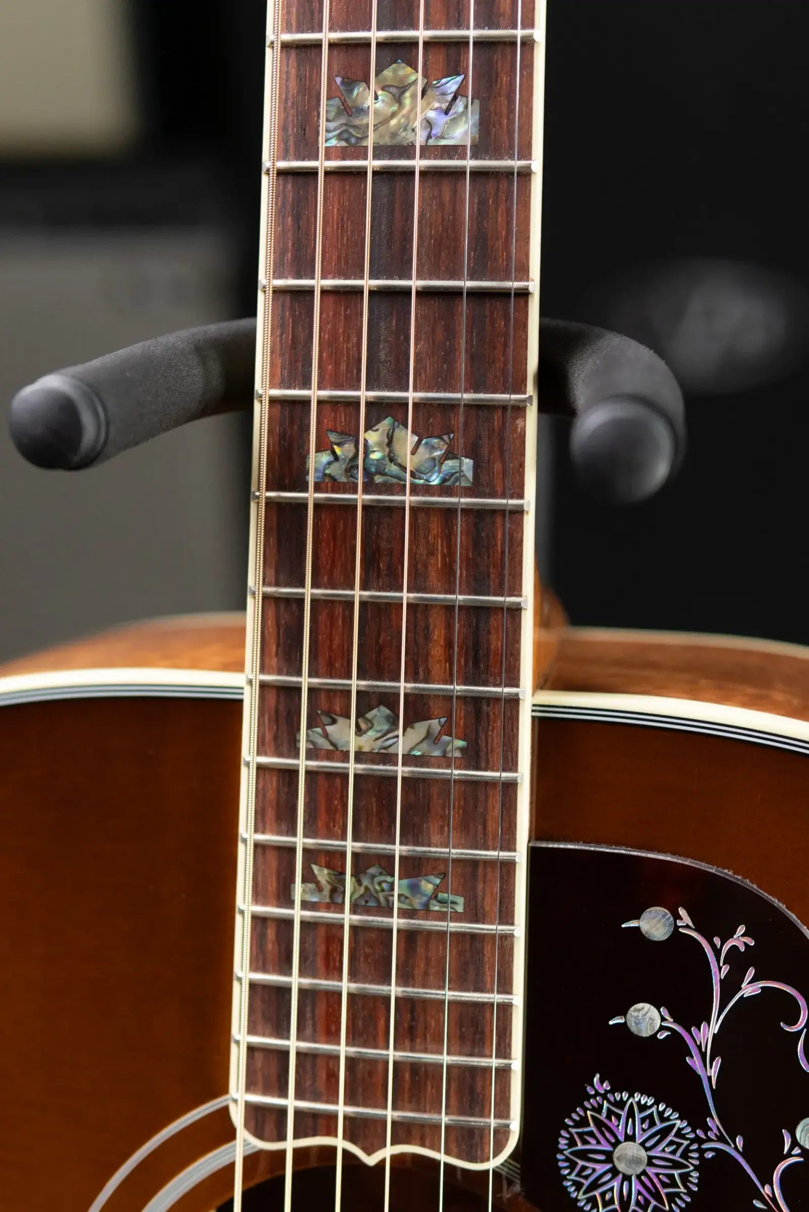 Gibson SJ-200 Elegant Koa Acoustic/Electric Guitar - Honey Burst with Hardshell Case