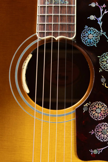Gibson SJ-200 Elegant Koa Acoustic/Electric Guitar - Honey Burst with Hardshell Case