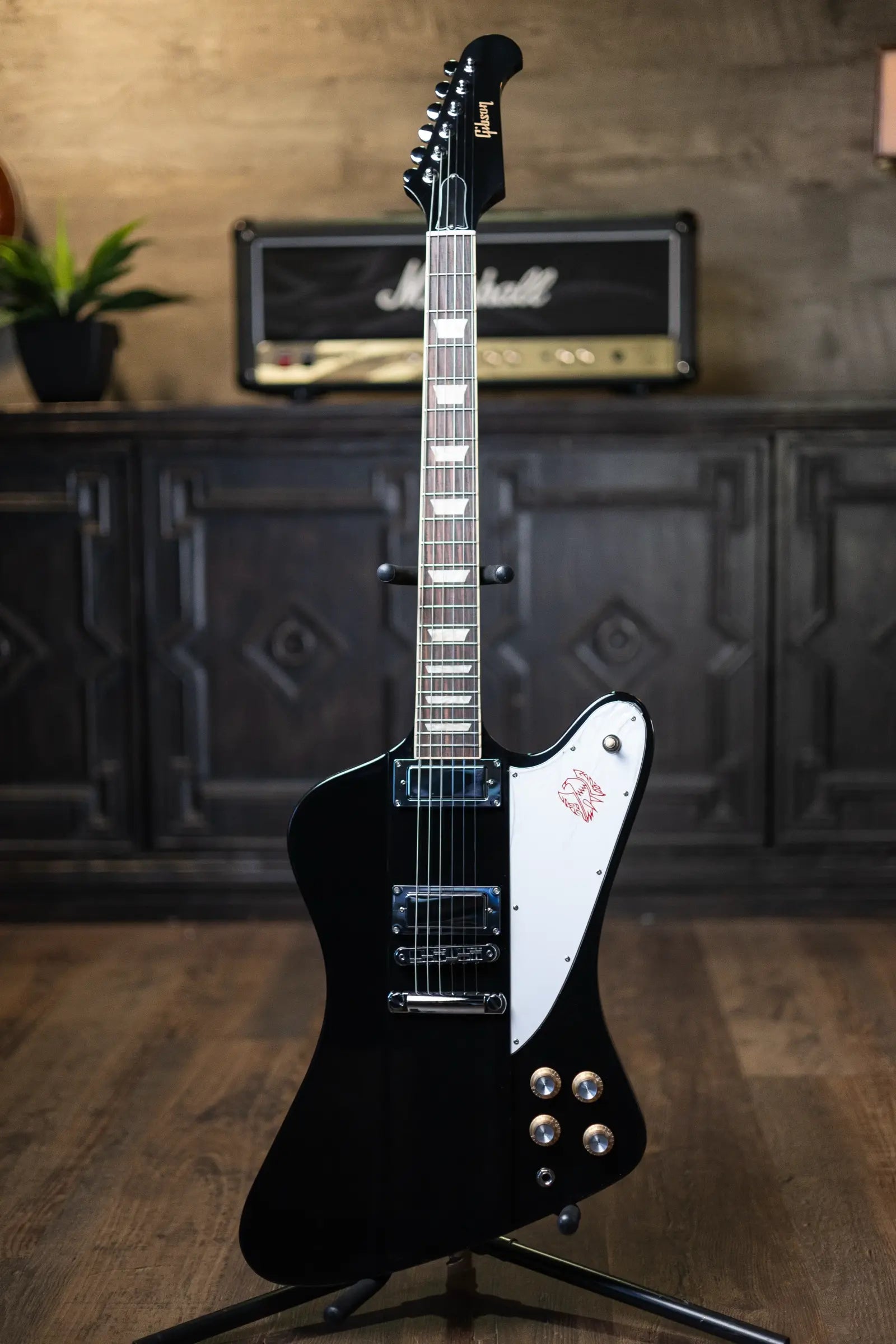 Gibson Firebird Platypus Electric Guitar - Ebony with Hardshell Case