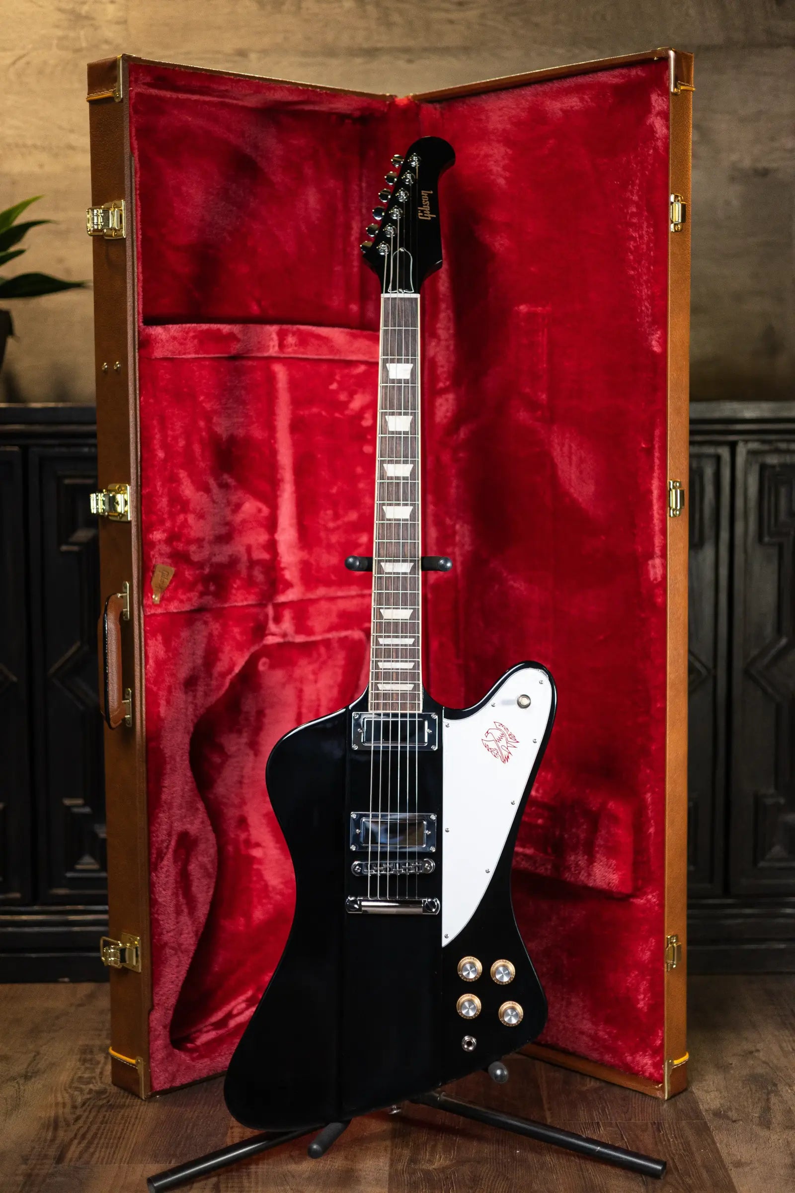 Gibson Firebird Platypus Electric Guitar - Ebony with Hardshell Case