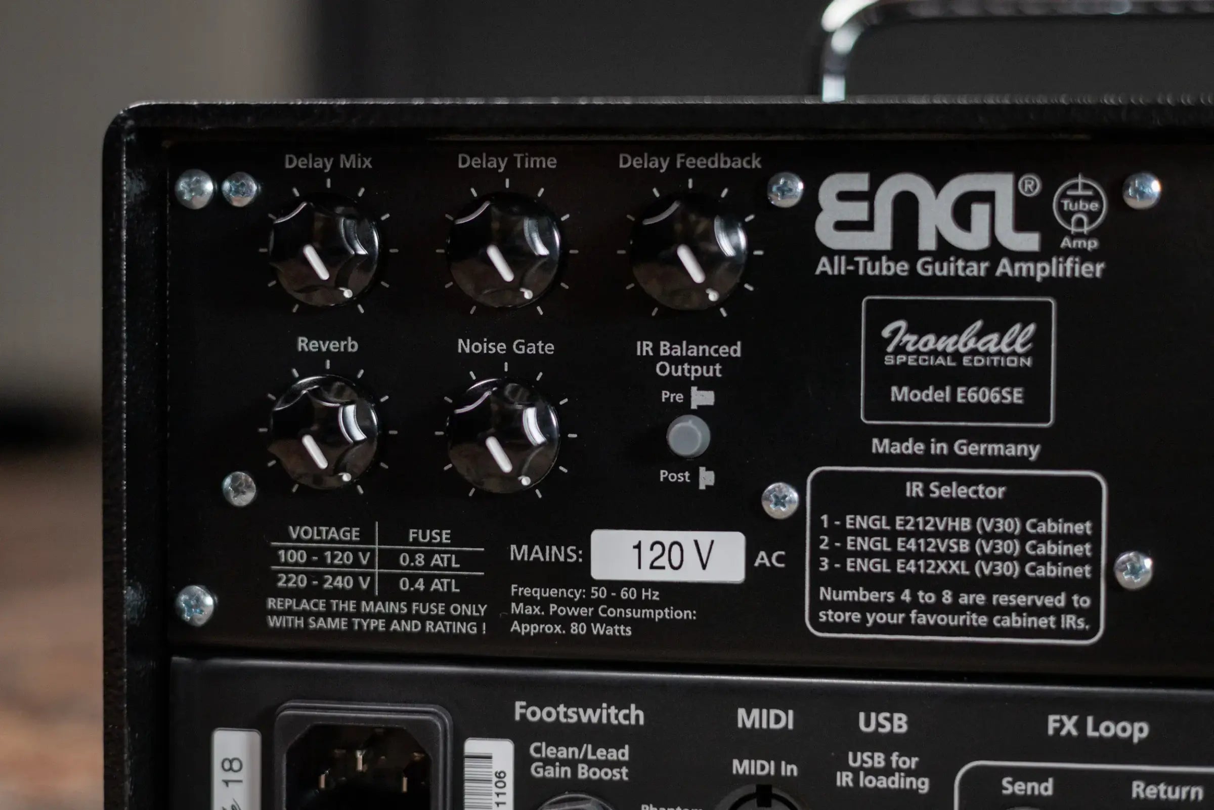 ENGL Ironball Special Edition E606SE 20 Watt Amp Head with Custom Z-9 Footswitch - Used
