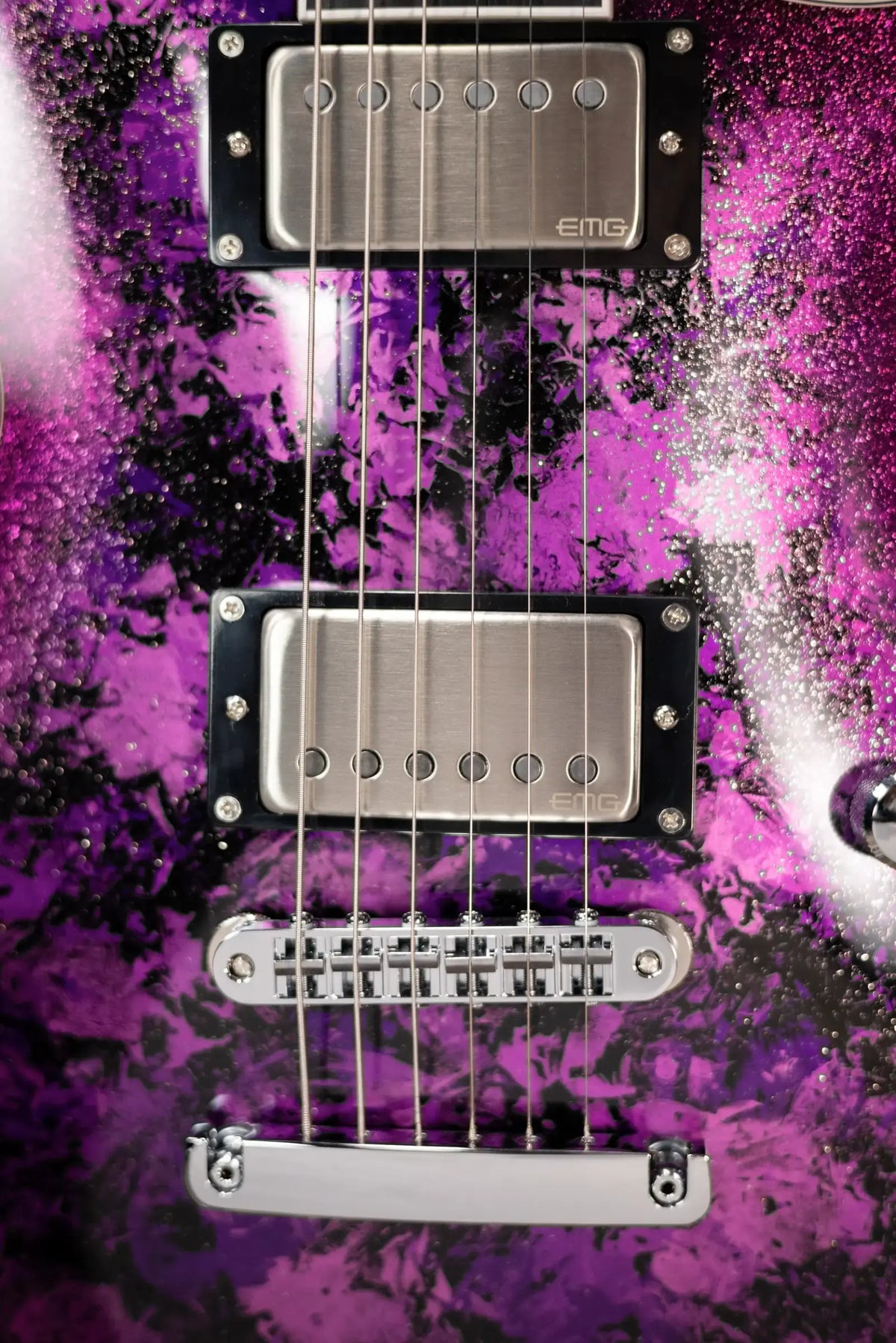 ESP Custom Shop Eclipse Electric Guitar - Purple Peel with Hardshell Case
