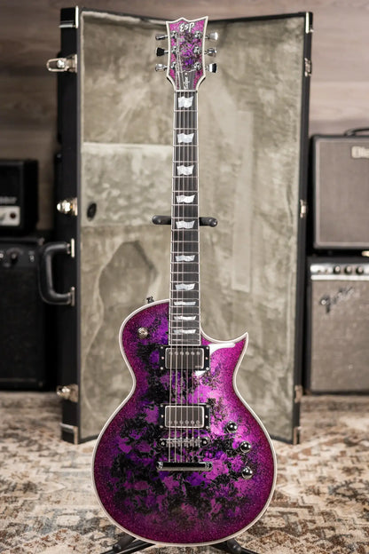 ESP Custom Shop Eclipse Electric Guitar - Purple Peel with Hardshell Case