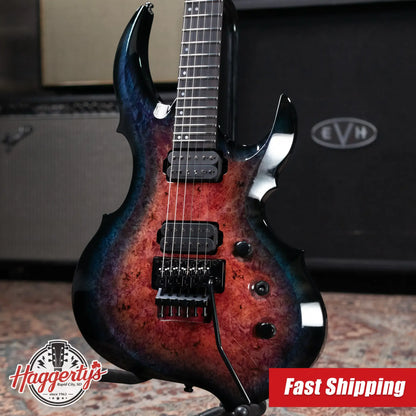 ESP Custom Shop FRX CTM Electric Guitar - Magenta Blue Burst with Hardshell Case