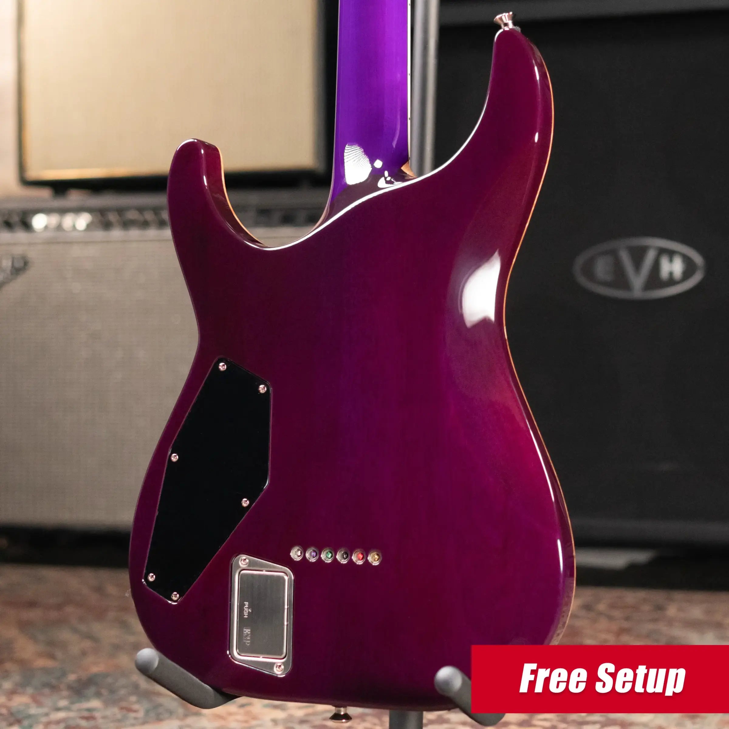 ESP Custom Shop USA Limited Edition Horizon II Electric Guitar - Pink Carmine with Hardshell Case