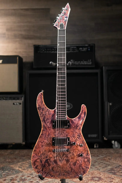 ESP Custom Shop USA Limited Edition Horizon II Electric Guitar - Pink Carmine with Hardshell Case