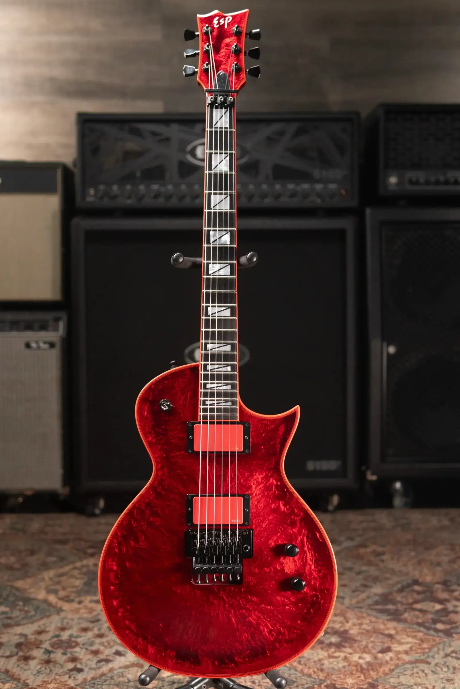 ESP Gary Holt EC FR Electric Guitar - Liquid Metal Lava with Tombstone Hardshell Case - Used
