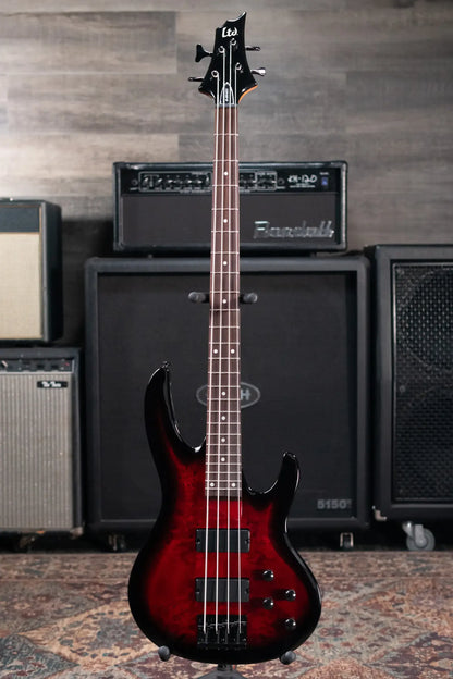 ESP LTD B-204DX Electric Bass - Red Burst
