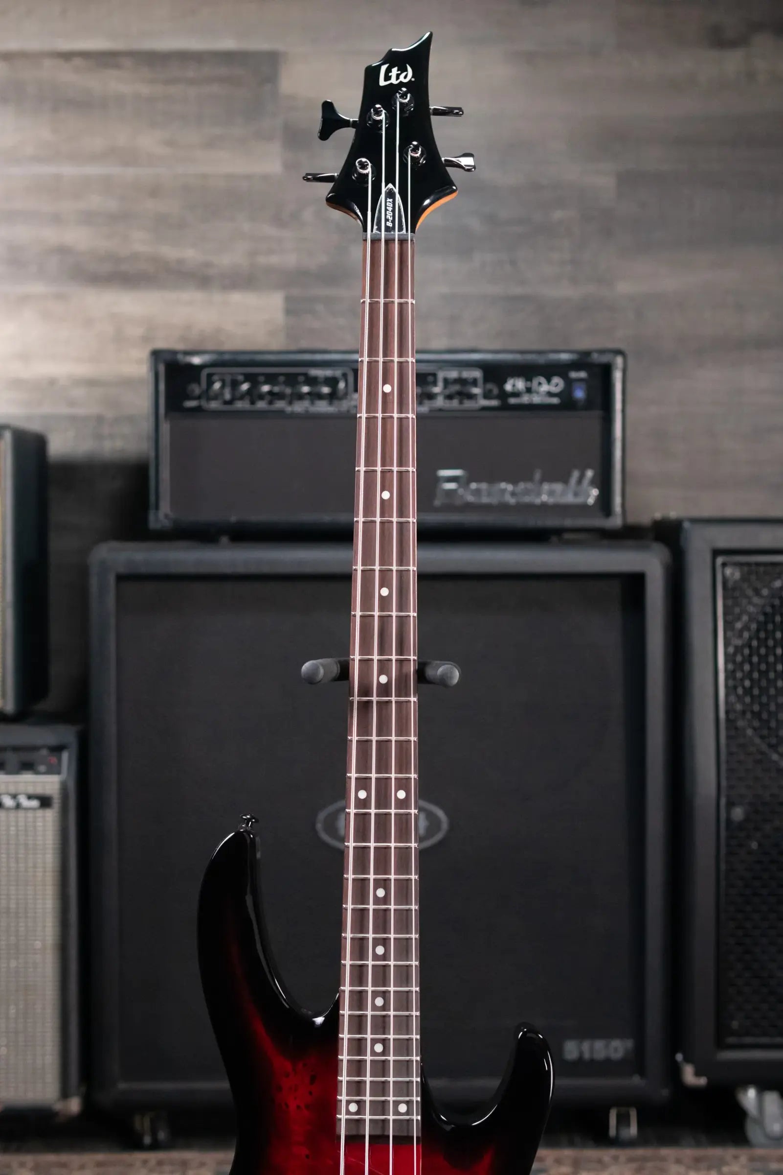 ESP LTD B-204DX Electric Bass - Red Burst