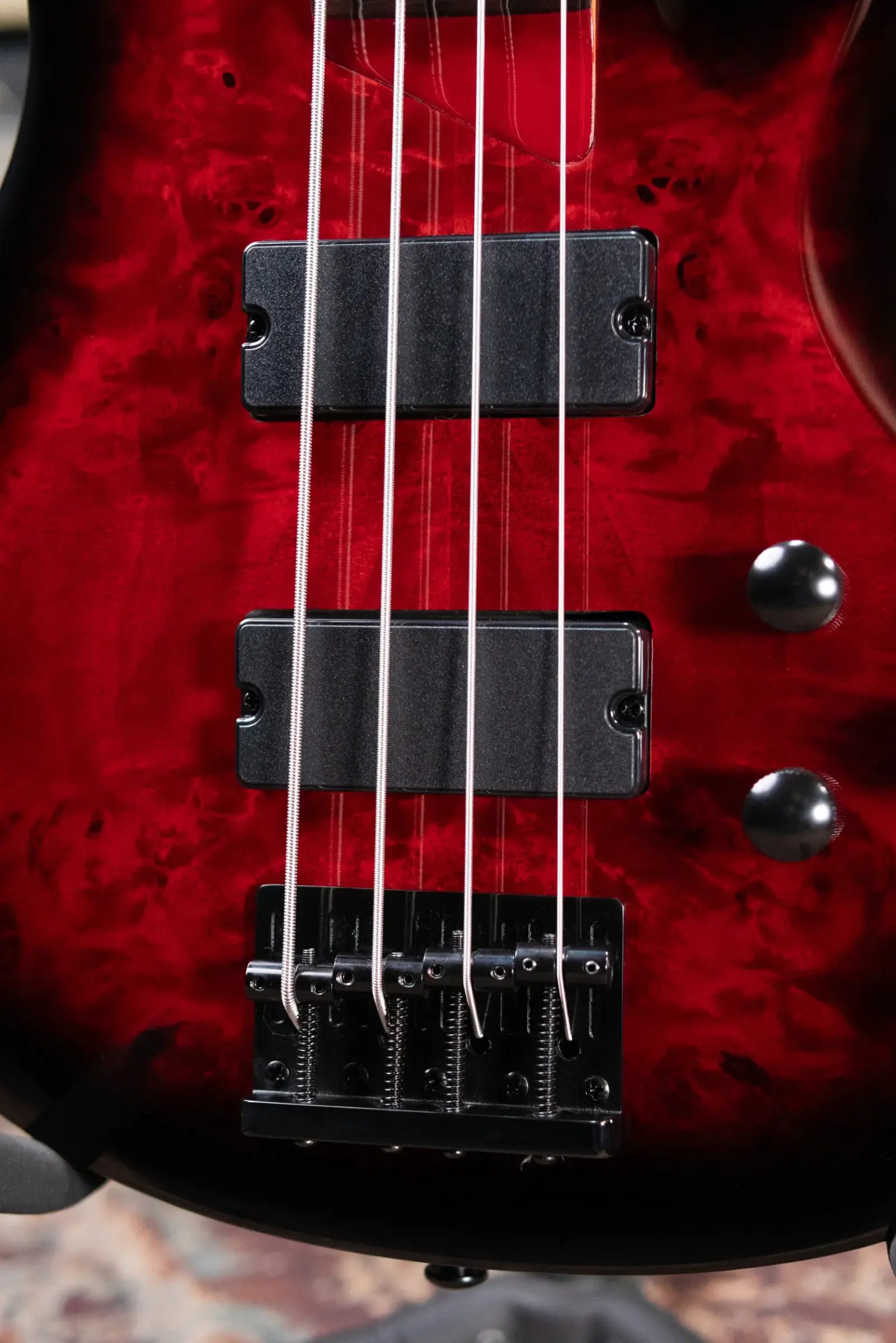 ESP LTD B-204DX Electric Bass - Red Burst