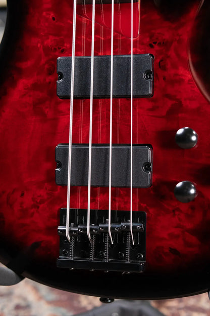 ESP LTD B-204DX Electric Bass - Red Burst
