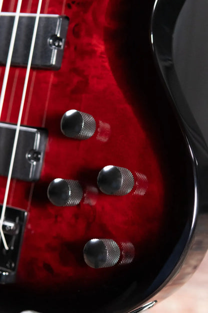 ESP LTD B-204DX Electric Bass - Red Burst