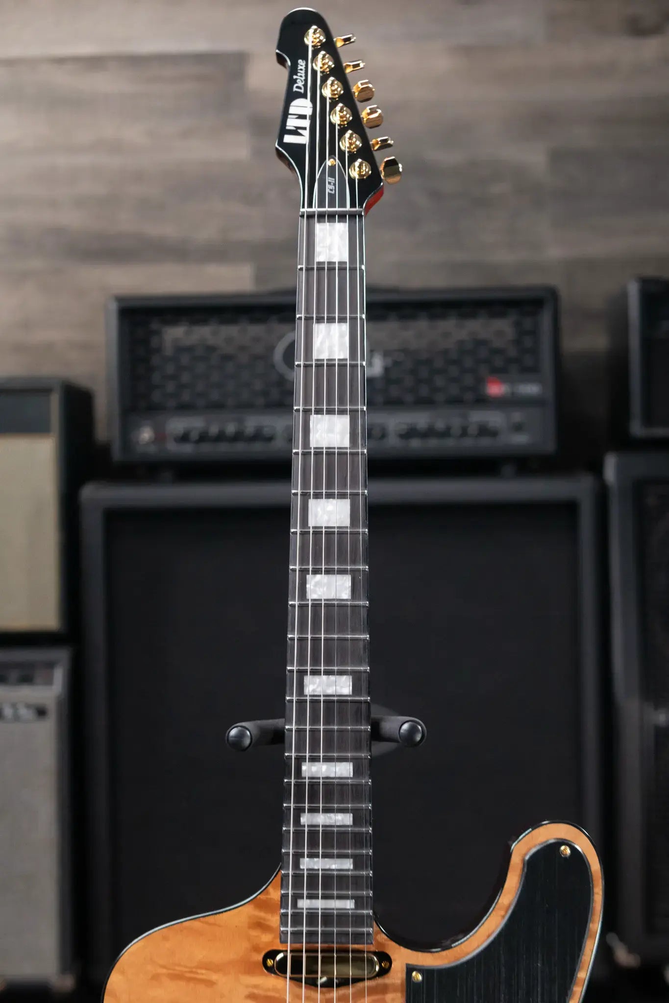 ESP LTD Caleb Shomo CS-II Phoenix Signature Electric Guitar - Vintage Natural with Hardshell Case