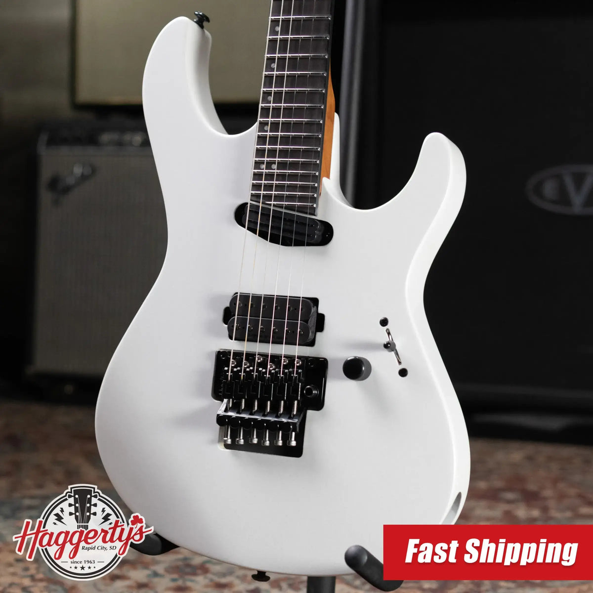 ESP LTD Deluxe MV-1000 Maverick Electric Guitar - Pearl White