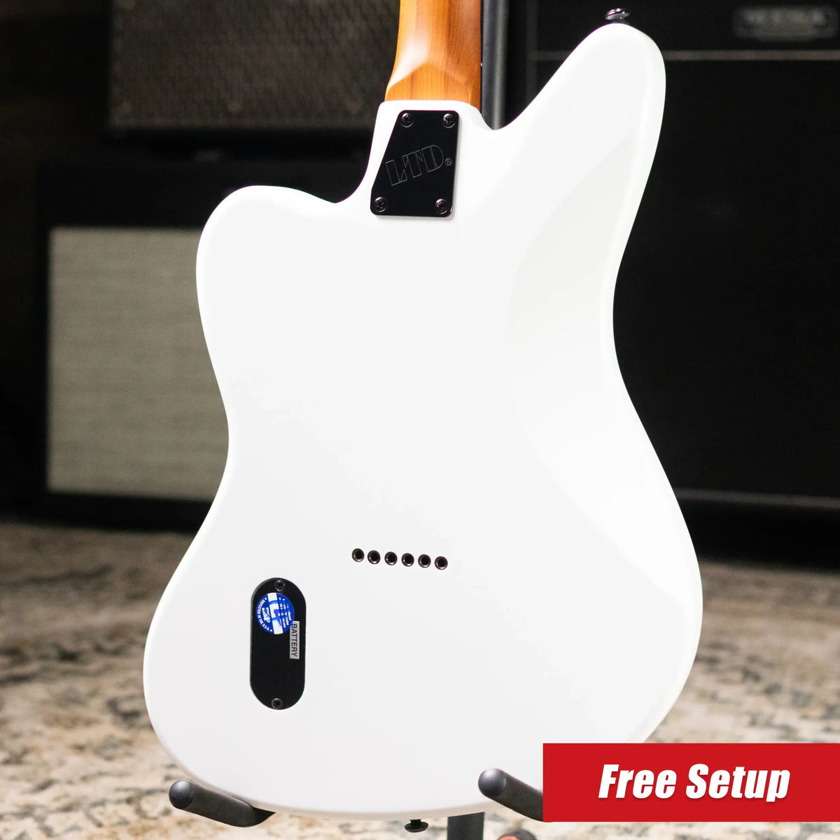 ESP LTD Deluxe XJ-2 HT Electric Guitar - Snow White
