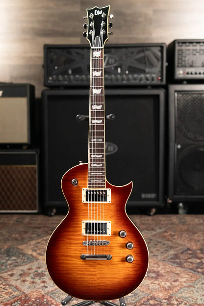 ESP LTD EC-400 VF Electric Guitar in Vintage Sunburst with Hardshell Case - Used