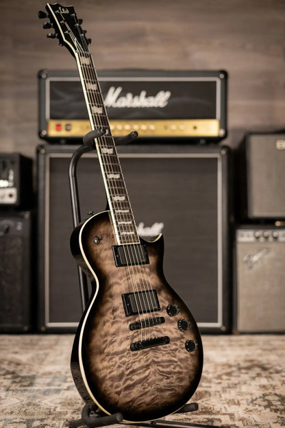 ESP LTD EC-400 QM Electric Guitar - See Thru Black Sunburst