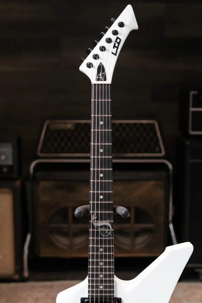 ESP LTD James Hetfield Signature Snakebyte Electric Guitar - Snow White with Hardshell Case