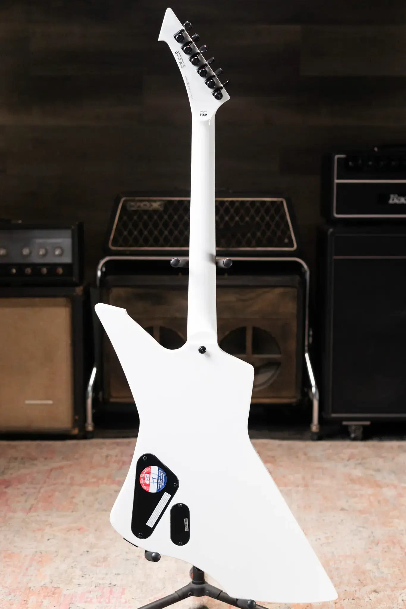 ESP LTD James Hetfield Signature Snakebyte Electric Guitar - Snow White with Hardshell Case