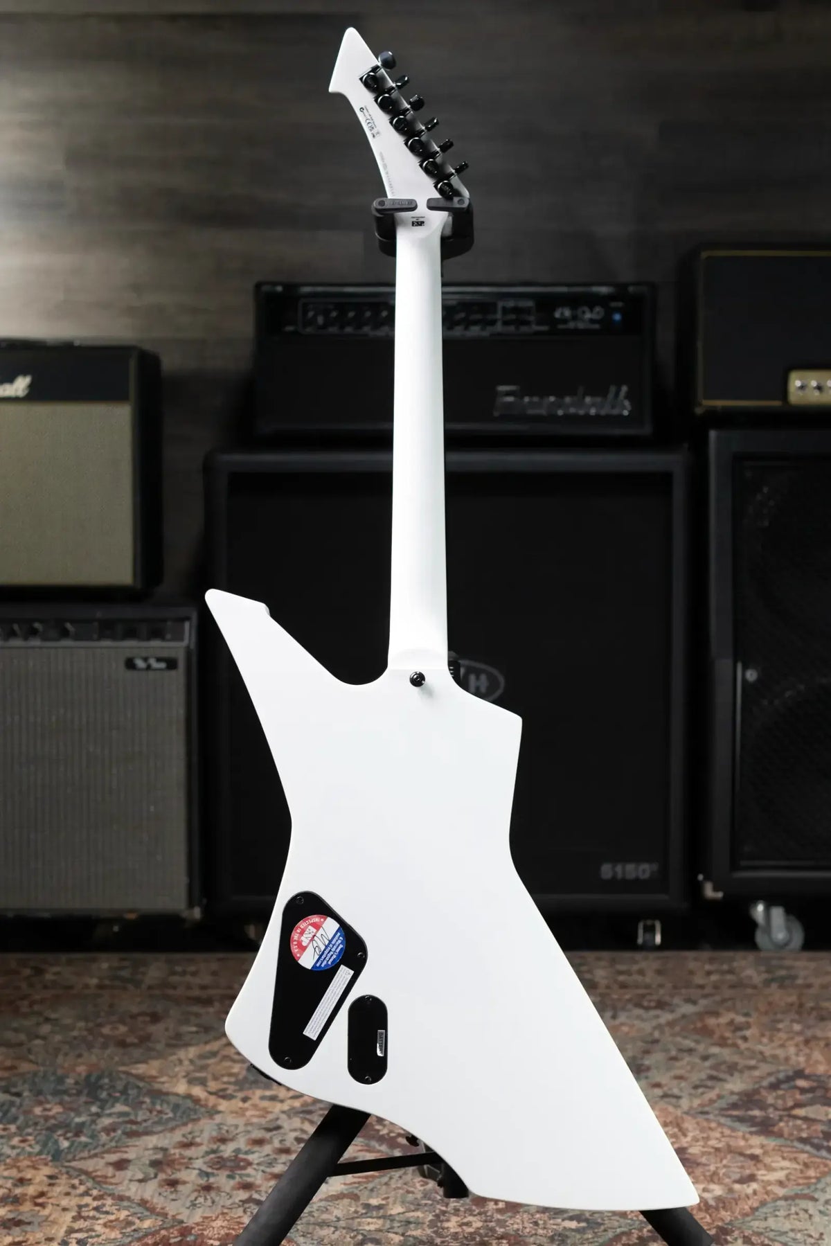 ESP LTD James Hetfield Signature Snakebyte Electric Guitar - Snow White with Hardshell Case