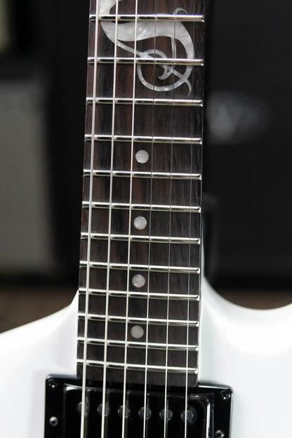ESP LTD James Hetfield Signature Snakebyte Electric Guitar - Snow White with Hardshell Case